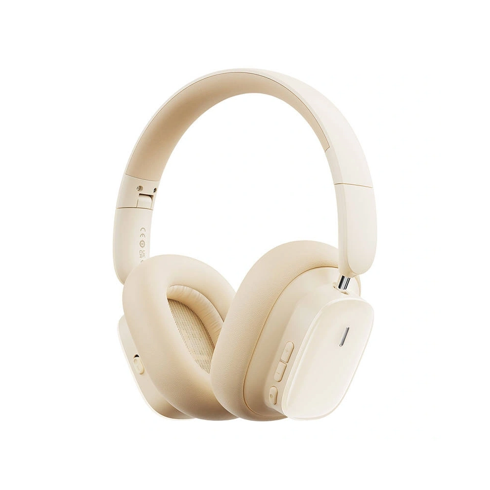 Bezprzewodowe słuchawki nauszne Baseus Bowie H1i ANC Bluetooth 5.3 (białe)