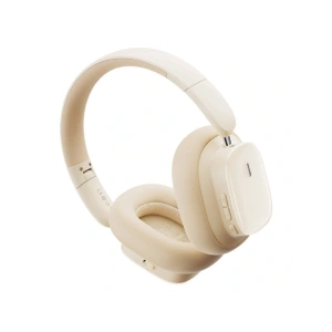 Bezprzewodowe słuchawki nauszne Baseus Bowie H1i ANC Bluetooth 5.3 (białe)