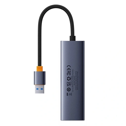 HUB 4w1 Baseus UltraJoy USB-A / 4xUSB-A 3.0 (szary)