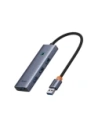 HUB 4w1 Baseus UltraJoy USB-A / 4xUSB-A 3.0 (szary)