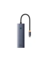 HUB 6w1 Baseus UltraJoy USB-C / HDMI4K@30Hz, 3xUSB-A 3.0+ USB-C PD+RJ45 (szary)