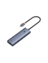 HUB 6w1 Baseus UltraJoy USB-C / HDMI4K@30Hz, 3xUSB-A 3.0+ USB-C PD+RJ45 (szary)