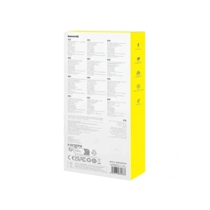 HUB 6w1 Baseus UltraJoy USB-C / HDMI4K@30Hz, 3xUSB-A 3.0+ USB-C PD+RJ45 (szary)