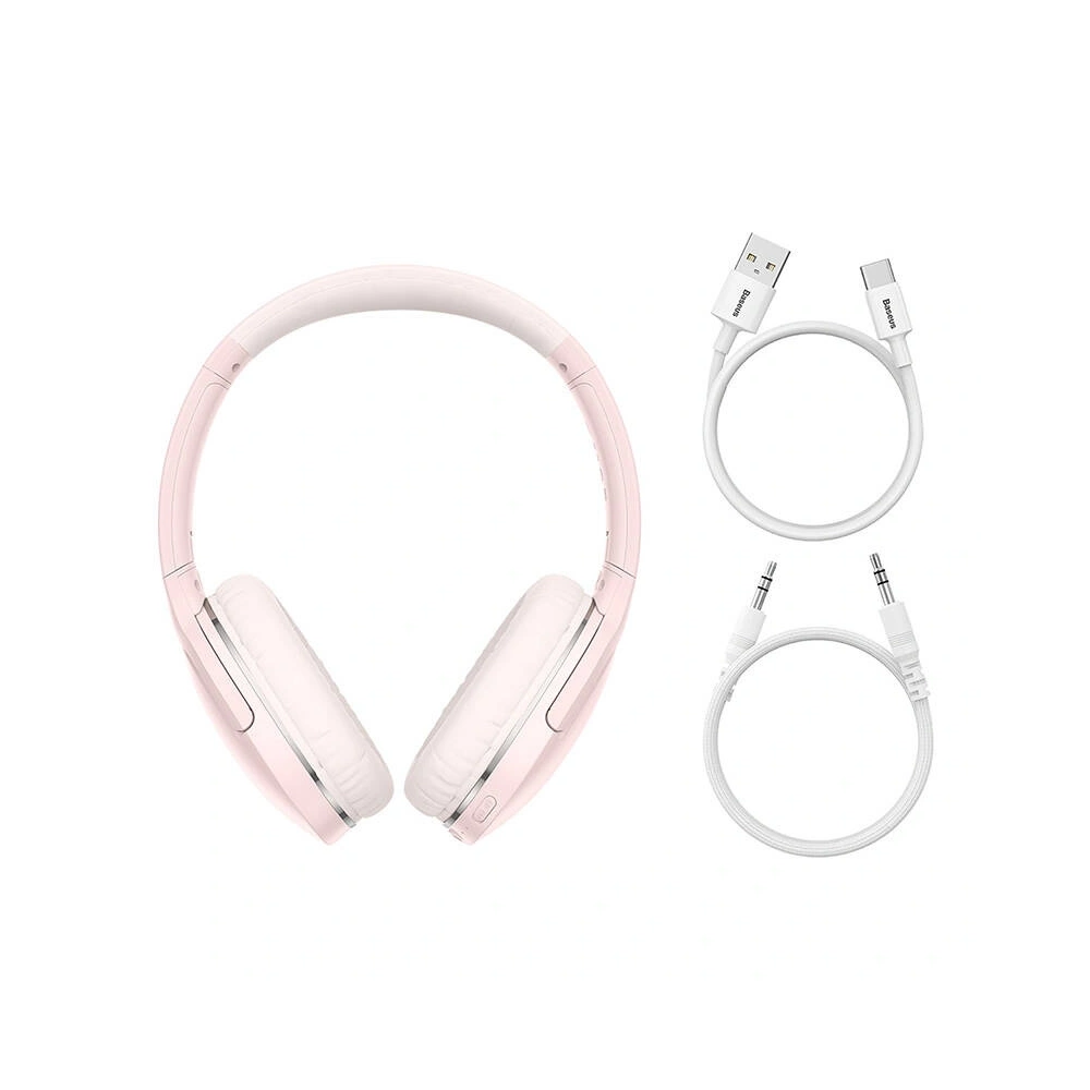 Bezprzewodowe słuchawki nauszne Baseus Encok D02 PRO Bluetooth 5.0 (różowe)