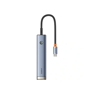 HUB 5w1 Baseus Ultra Joy USB-C / HDMI 2xUSB3.0, USB-C PD, RJ45 (szary)