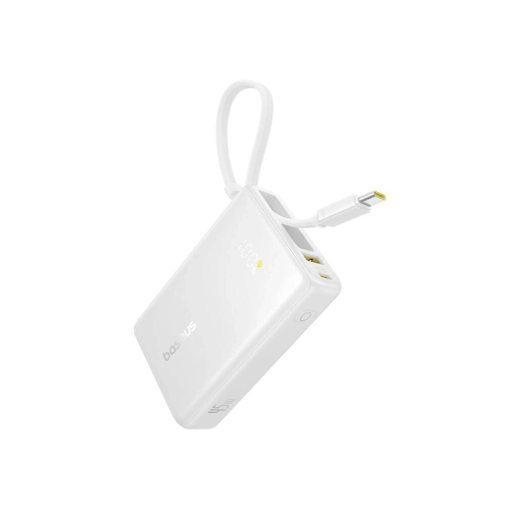 Powerbank Baseus PicoGo Digital Display 10000mAh 45W (biały)