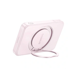 Powerbank Baseus ze stojakiem PicoGo Qi2 5000mAh 20W (różowy)
