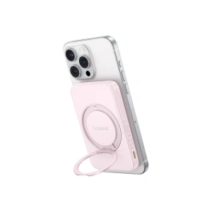 Powerbank Baseus ze stojakiem PicoGo Qi2 5000mAh 20W (różowy)