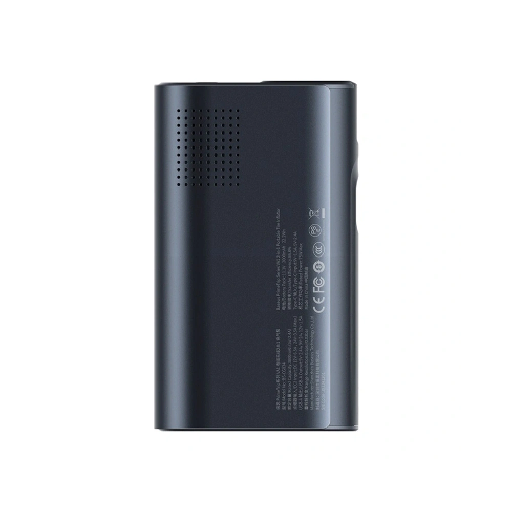 Pompka Baseus PrimeTrip VA1 2w1 z latarką czarna