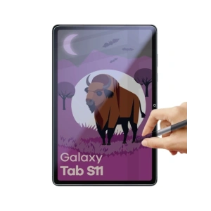 Prywatyzujące szkło hybrydowe Bizon Glass Tab Mule Shadow do Samsung Galaxy Tab S11 matowe