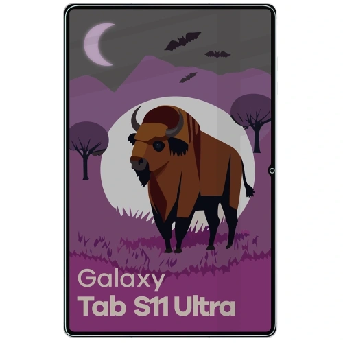 Prywatyzujące szkło hybrydowe Bizon Glass Tab Mule Shadow do Samsung Galaxy Tab S11 Ultra matowe