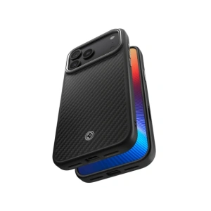 Etui Spigen Enzo Aramid T Mag MagSafe do Apple iPhone 17 Pro Black/silver