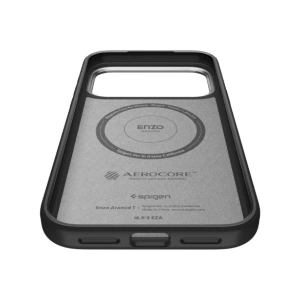Etui Spigen Enzo Aramid T Mag MagSafe do Apple iPhone 17 Pro Black/silver