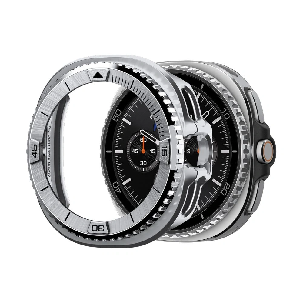 Nakładka Spigen Bezel Tune Pro Pilot do Samsung Galaxy Watch 8 Classic 46mm Silver