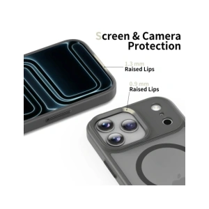 Etui Tech-Protect Magmat MagSafe do Apple iPhone 17 Pro Matte Crayon Grey