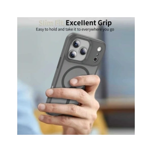 Etui Tech-Protect Magmat MagSafe do Apple iPhone 17 Pro Matte Crayon Grey