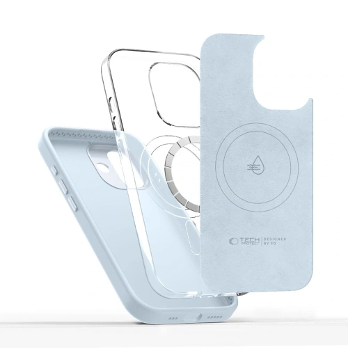 Etui Tech-Protect Uniq MagSafe do Apple iPhone 17 Mist Blue