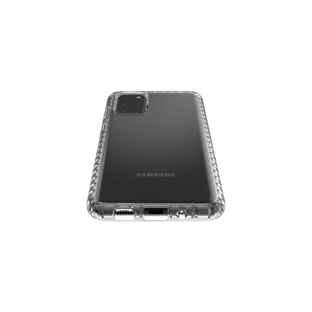 Hurtownia GSM - Etui Speck Presidio Perfect-Clear s Impact Geometry Samsung Galaxy S20 s povrchovou úpravou MICROBAN Clear - SPK071CLR - {ean13} - Hurt