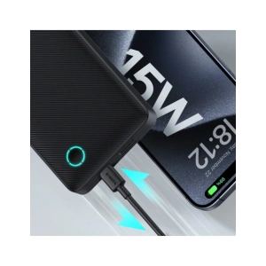 Powerbank Baseus Airpow Lite 10000mAh 15W z kablem Baseus Simple USB-C 30cm czarny