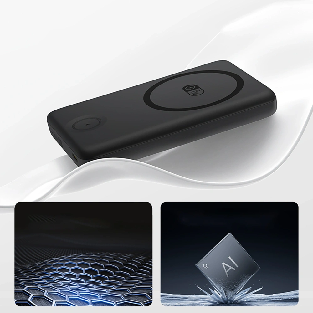 Powerbank Baseus EnerFill FT11 10000mAh 27W MagSafe, do Apple Watch i smartfonów z kablem USB-C 20V/3A 30 cm czarny