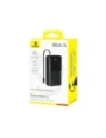 Powerbank Baseus Bipow 2 20000mah 20W z cyfrowym wyświetlaczem + wbudowany kabel USB-C czarny