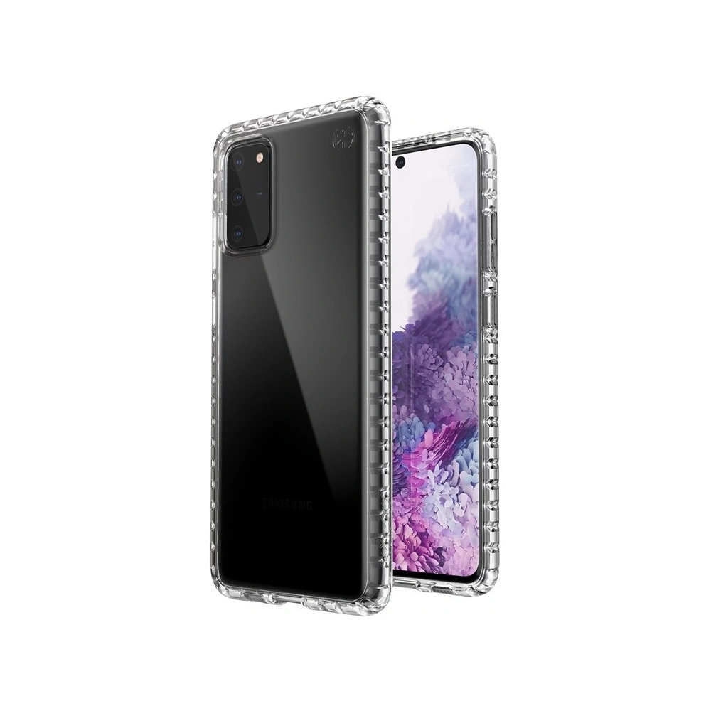 Hurtownia GSM - Etui Speck Presidio Perfect-Clear s Impact Geometry Samsung Galaxy S20 s povrchovou úpravou MICROBAN Clear - SPK071CLR - {ean13} - Hurt