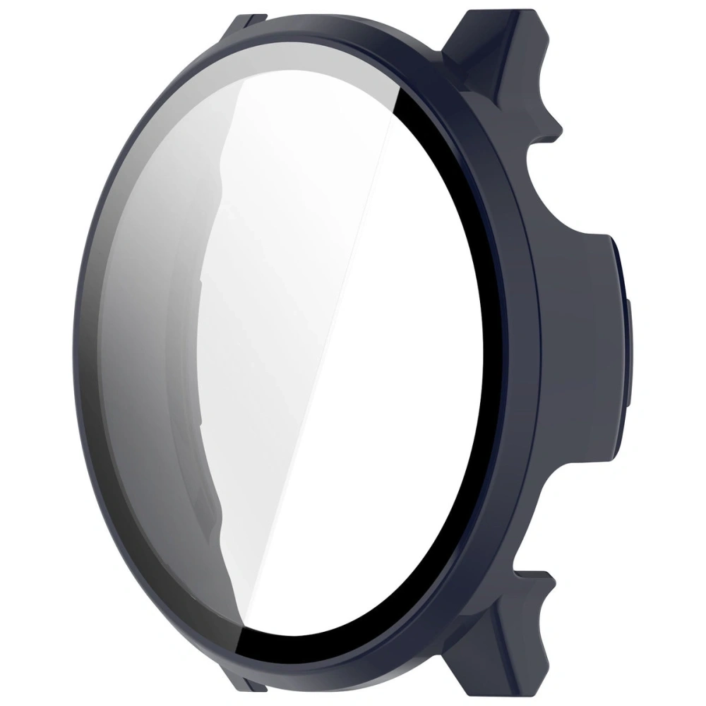 Etui ze szkłem do zegarka Bizon Case+Glass Watch do Garmin Venu 4 41mm ciemnoniebieskie