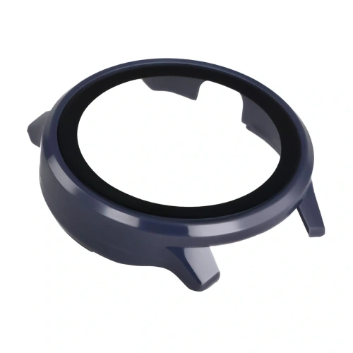 Etui ze szkłem do zegarka Bizon Case+Glass Watch do Garmin Venu 4 41mm ciemnoniebieskie