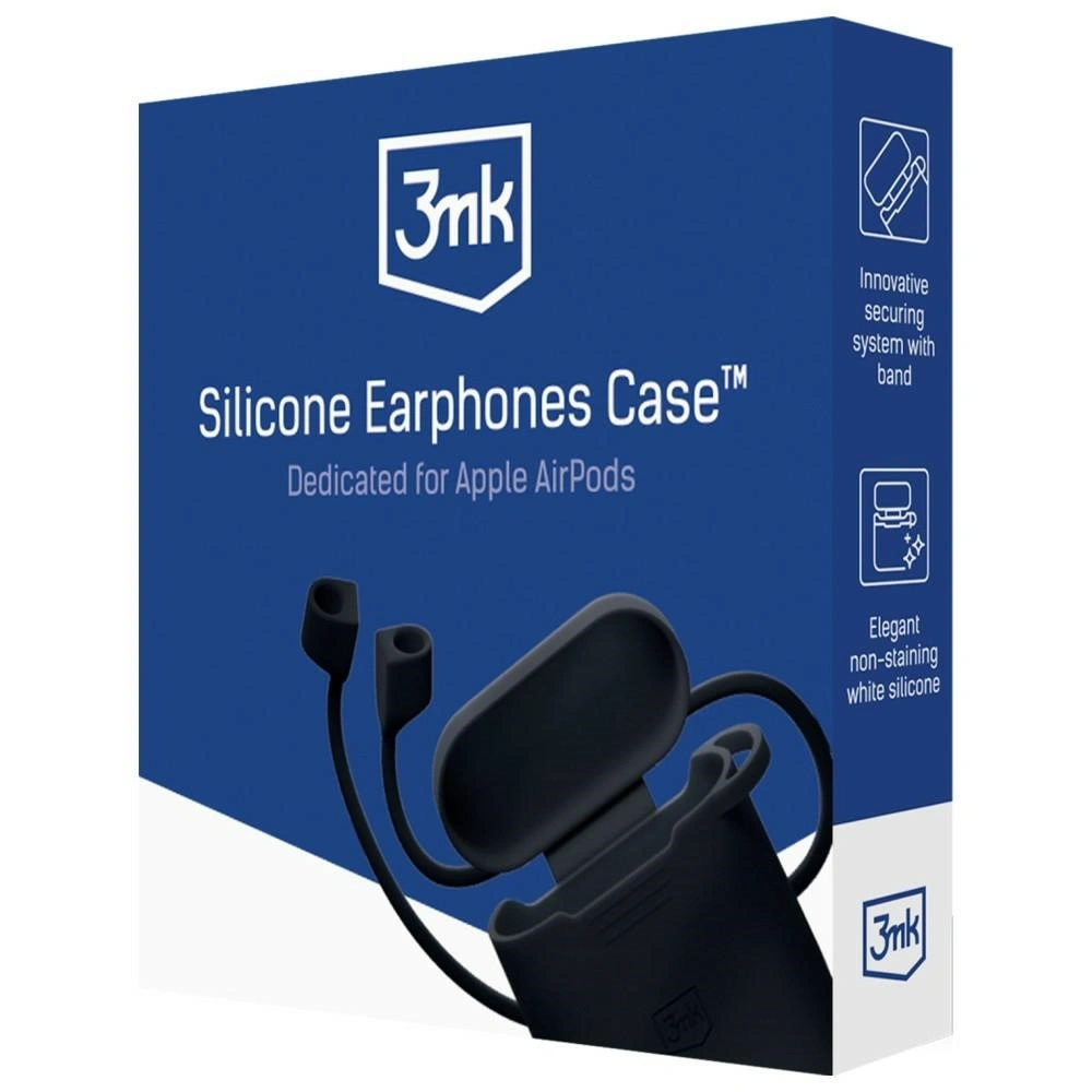 Etui 3MK Silicone AirPods Case do Apple AirPods Pro 3 czarny