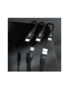 Kabel Dudao L3W USB-A / USB-C do Lightning / USB-C / MicroUSB 66W czarny