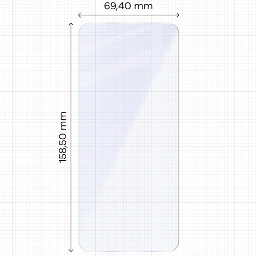 Elastyczne szkło hybrydowe Bizon Glass Mule do Realme P3 Lite