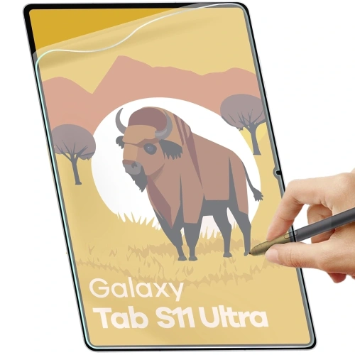 Folia imitująca papier Bizon Film Tab Papirus Duo do Samsung Galaxy Tab S11 Ultra [2 PACK]
