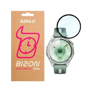 Szkło hybrydowe Bizon Glass Watch Edge Hybrid do Huawei Watch GT6 46mm czarne