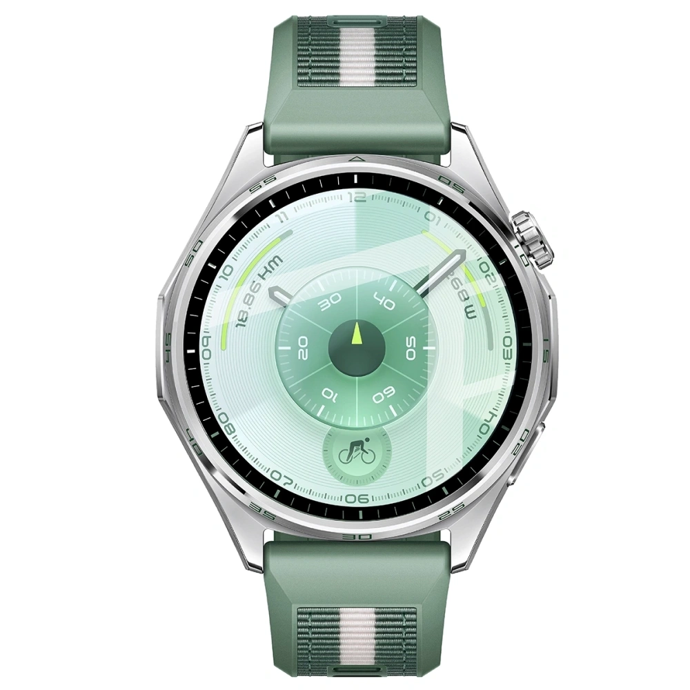 Szkło hybrydowe Bizon Glass Watch Edge Hybrid do Huawei Watch GT6 46mm czarne