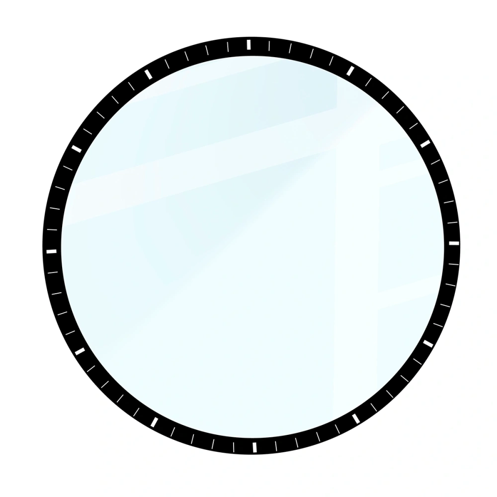 Szkło hybrydowe Bizon Glass Watch Edge Hybrid do Huawei Watch GT6 46mm czarne