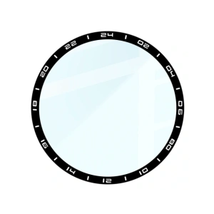 Szkło hybrydowe Bizon Glass Watch Edge Hybrid do Huawei Watch GT6 Pro 46mm czarne