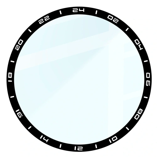 Szkło hybrydowe Bizon Glass Watch Edge Hybrid do Huawei Watch GT6 Pro 46mm czarne