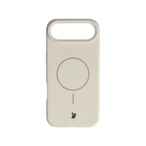 Silikonowe etui z pierścieniem magnetycznym Bizon Soft Case Magnetic do Apple iPhone Air écru