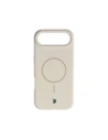Silikonowe etui z pierścieniem magnetycznym Bizon Soft Case Magnetic do Apple iPhone Air écru