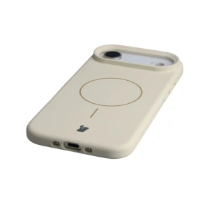 Silikonowe etui z pierścieniem magnetycznym Bizon Soft Case Magnetic do Apple iPhone Air écru