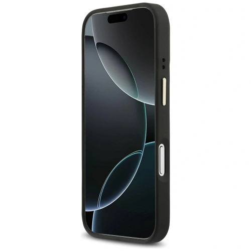 Etui Guess 4G PU Triangle Logo & Stand Camera Magsafe do Apple iPhone 17 Pro czarny