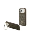 Etui Guess 4G PU Triangle Logo & Stand Camera Magsafe do Apple iPhone 17 Pro Max brązowy