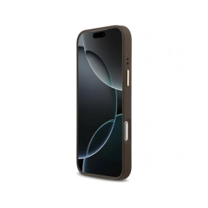 Etui Guess 4G PU Triangle Logo & Stand Camera Magsafe do Apple iPhone 17 Pro Max brązowy