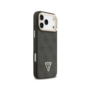 Etui Guess 4G PU Triangle Logo & Stand Camera Magsafe do Apple iPhone 17 Pro Max czarny