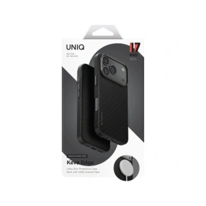 Etui UNIQ Keva EDGE do Apple iPhone 17 Pro Magclick Charging czarny