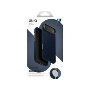 Etui UNIQ Keva EDGE do Apple iPhone Air Magclick Charging niebieski