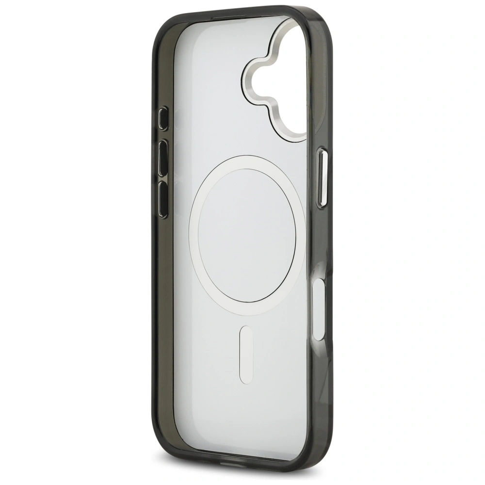 Etui Karl Lagerfeld IML Aquarelle Karl & Choupette & Logo MagSafe do Apple iPhone 17 czarny