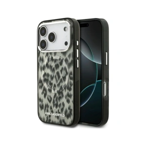 Etui Karl Lagerfeld IML Leopard Pattern MagSafe do Apple iPhone 17 Pro brązowy