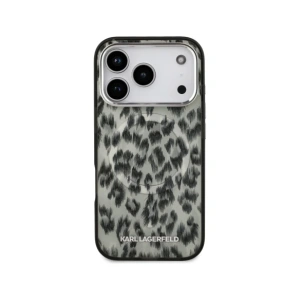 Etui Karl Lagerfeld IML Leopard Pattern MagSafe do Apple iPhone 17 Pro brązowy