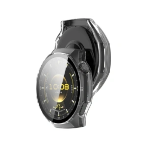 Etui ze szkłem do zegarka Bizon Case+Glass Watch do Huawei Watch GT6 Pro 46mm przeźroczyste